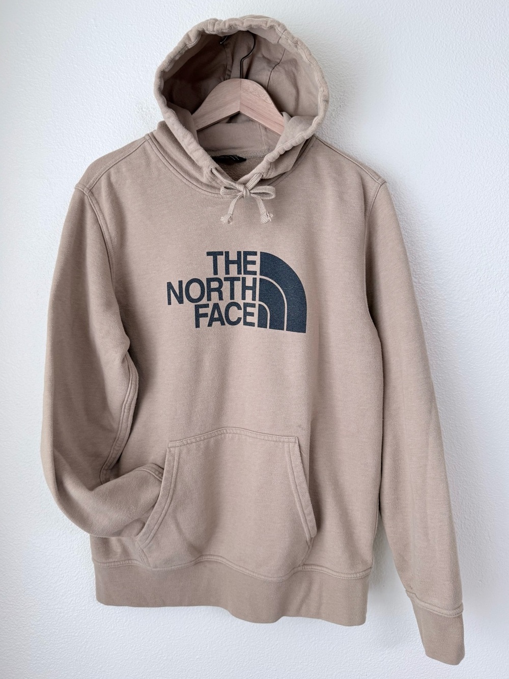 The North Face Men’s Half Dome Fleece Pullover Hoodie Tan Beige Size Medium